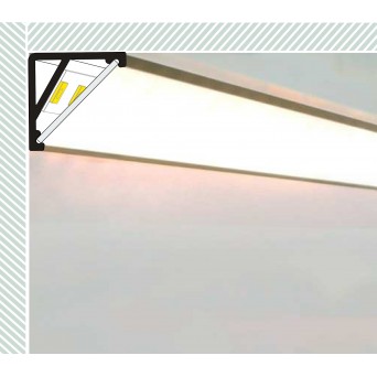 Profilo in Alluminio CABI12 bianco