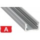 Profilo in alluminio A grigio
