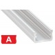 Profilo in alluminio A bianco