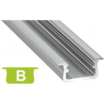 Profilo in alluminio B grigio