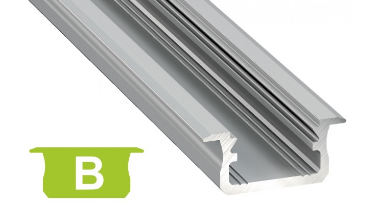 Profilo in alluminio B grigio