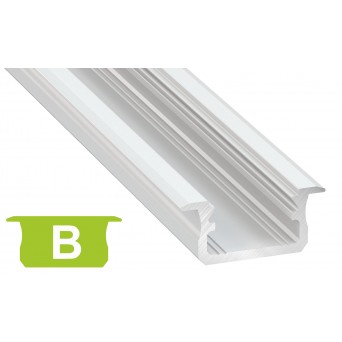 Profilo in alluminio B bianco