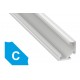 Profilo in alluminio C bianco