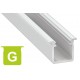 Profilo in alluminio G bianco