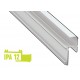 Profilo in alluminio IPA12 bianco
