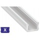 Profilo in alluminio X bianco