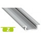 Profilo in alluminio Z grigio